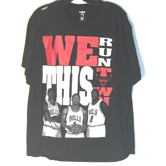 NBA Other - Vintage DUNK Chicago Bulls Basketball NBA Black Short Sleeve Tee T Shirt Large